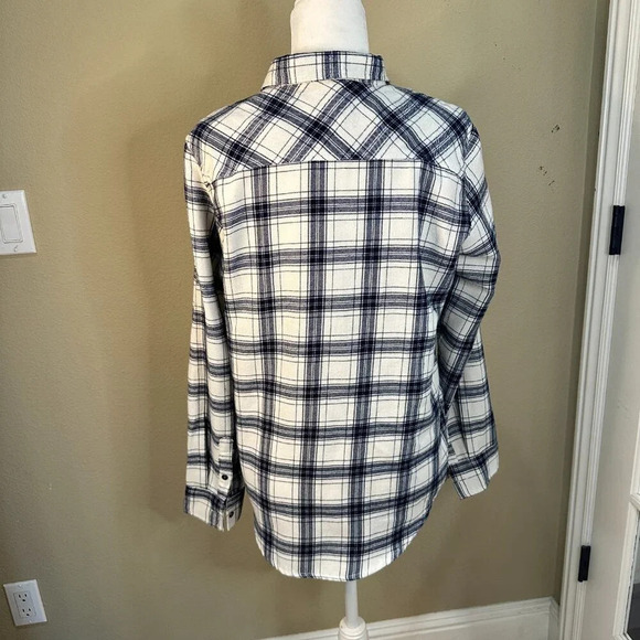 RIP CURL Plaid Button Down Flannel-like Surf Skate Shirt - large - Picture 5 of 8